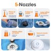 GIGA PUMP 2.0 Electric Portable Air Pump 1300mah Battery Rechargeable Pump Ultra-Mini Inflator/Deflator Pump for Swimming Rings air Mattress Bed Pool Toy
