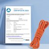 NewDoar CE UIAA Static Climbing Rope 8mm Accessory Cord Rope, 21KN for Arborist Tree, Mountaineering, Sailboat Rope,Dock Lines,Hauling Dragginge(Orange 8mm,20FT)