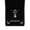 Game On Novelties Reusable Wife Gifts, Keep Calm and Let The Payroll Clerk Wife Handle It, Reusable Heart Knot Silver Necklace for Wife from Husband
