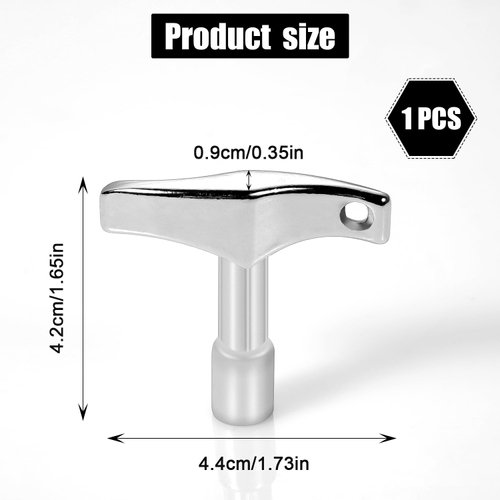 Drum Tuner Key, Drum Key Tool Drum Tuning Key Drill Bit Drum Key Tuner for Acoustic and Electronic Drums (Quadrilateral)