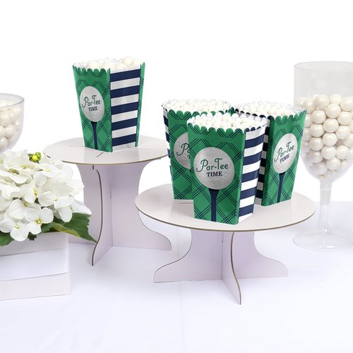 Par-Tee Time - Golf - Birthday or Retirement Party Favor Popcorn Treat Boxes - Set of 12