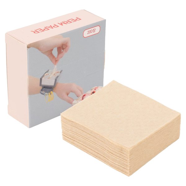200 Sheet Hair Perm Paper Home Salon Perm End Papers Disposable Ultrathin Hairdr Perm Paper, Disposable Ultrathin Hairdressing Styling Curling Breathable Perming End Wraps 200 Pcs