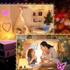 Riakrum 2 Pcs Butterfly Neon Signs Butterfly LED Light 3AA Battery Powered, USB Operated Wall Neon Light Decor Butterfly Neon Wall Art for Home Bedroom Wedding Birthday Party Decor(Pink, Blue)
