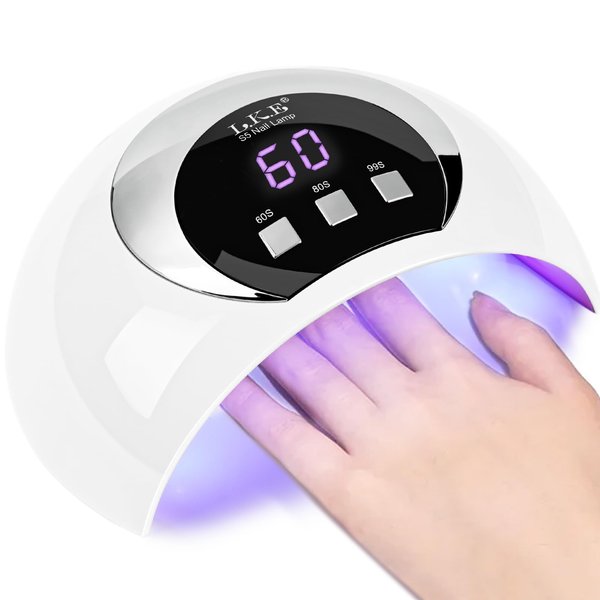 Wisdompark LED UV Light for Nails, 54W UV LED Nail Lamp with Automatic Sensor/3 Timers Professional Curing Lamp for Gel Polish Nail Dryer Nail Art Tools