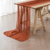 flohar 2Pack 10ft Chiffon Table Runner 29x120 Inch Sheer Romantic Table Runner for Wedding Birthday Party Thangksgiving Christmas Bridal Shower Outdoor Decoration-Rust