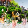 31 Pieces Fairy Garden Accessories Miniatures Fairy House Supplies Girl Fly Wing Dollhouse Decor for Home Lawn Decoration