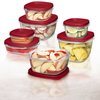 Rubbermaid Easy Find Lids Food Storage Container, 2 Cup, Racer Red