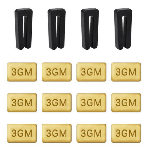 KALIONE Ceiling Fan Blade Balancing Kit Including Fan Balancing Clips and 12pcs Metal Self-Adhesive 3G Weight Practical Fan Balance Kit for Ceiling Fan Weight Balancing 4pcs