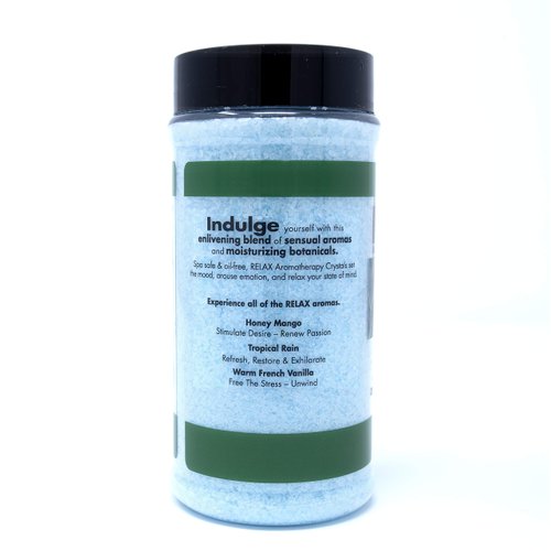 Relax Spa & Bath - Eucalyptus Mint Epsom Salt, 17 oz - Natural Sea Salt Scrub for Soothing Soak & Exfoliation, Aromatherapy Bath Salts, Made in USA