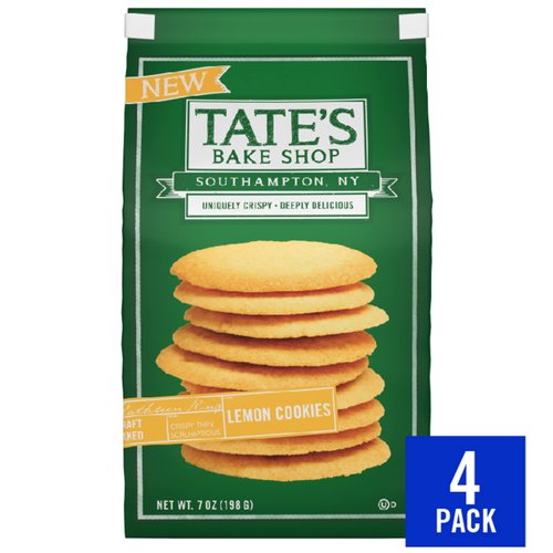 Tate's Bake Shop Lemon Cookies, 4 - 7 oz Bags