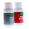TOXIX Liquid Latex and Fake Blood Kit, 1 fl oz each, Clear Latex and Realistic Red Blood for Special Effects, Halloween Costumes, Scars, Wrinkles, Wounds, Bites, RED/CLEAR