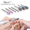 Bulex 7pcs Cuticle Drill Bits for Nails - Professional Efile Nail Drill Bits Set to Remove Gel Polish
