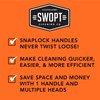 SWOPT Premium Multi-Surface Angle Broom Cleaning Head — Indoor and Outdoor Angled Broom Set — Interchangeable with All SWOPT Cleaning Products for More Efficient Cleaning and Storage