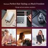 Cordless Hair Straightener Brush - Travel-Sized Electric Hot Iron Comb for Women Hair Straightening with 45Mins Long Working Battery - Fast Heating, Multi-Temp, Anti-Frizz, Anti-Scald