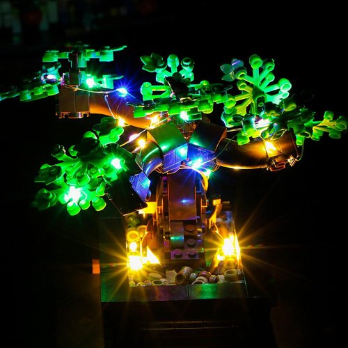 TEDDOO Bonsai Tree Led Lighting Kit Compatible with Lego 10281 Plant Series Building Block Models(Not Including Building Block Set)