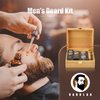 Men's Gift Kit, Birthday Gifts for Men, Beard Grooming Kit with Beard Oil, Balm, Brush, Wash, Wax, Comb, Scissors, Beard Care Kit for Men, Christmas Gift for Men Boyfriend Dad Husband Brother Fiance
