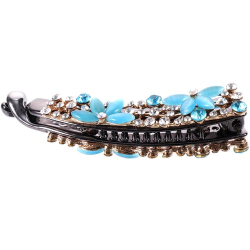minkissy Hairpins hairpin hair accessories banana clips banana clips hair for fine hair Horse eye headgear banana clips hair rhinestones alloy banana clip banana hair jewelry vertical clip