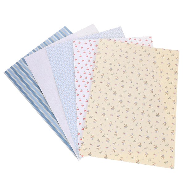 Hemoton 25 Sheets Miniature Dollhouse Wallpaper and Flooring Peel and Stick Mini DIY Self Adhesive Dollhouse Accessories Dollhouse Floorboards Wallpaper Floor Paper Sticker for Dollhouse 1:12 Scale