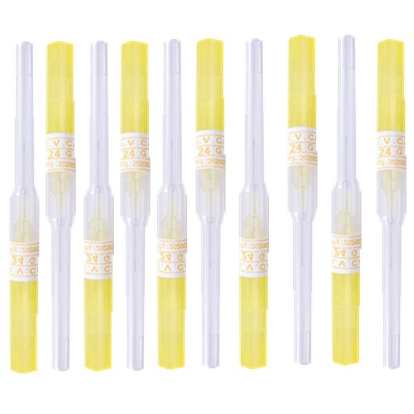 SUMPIGGER Catheter Piercing Needles 10Pcs 24 Gauge Ear Nose Piercing Needles IV Catheter Needles for Piercing Cleaned Body Tattoo Tools Piercing Kit Piercing Supplies