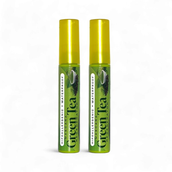 Clevone | Mascara Green Tea | Waterproof | Regenerator | High Volume | 3D Effect | Hypoallergenic | 2 PACK