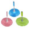 WOVTE 3 Pack Fluffy Microfiber Delicate Kitchen Duster Laptop Keyboard Brush Computer Screen Cleaner Tool Mini Dusting Wand (Blue, Green, Pink)