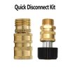 Twinkle Star Pressure Washer Adapter Set, Quick Disconnect Kit, M22 Swivel to 3/8'' Quick Connect, 3/4" to Quick Release