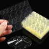 OwlkOrmy 240 Pcs Thin Breathable Adhesive Tabs Fake Nail Glue Sticker 10 Sheets Super Sticky Double Sided Tips (Germany Jelly Gel) Flexible for Acrylic False Nails Manicure Tape (240 Pcs)