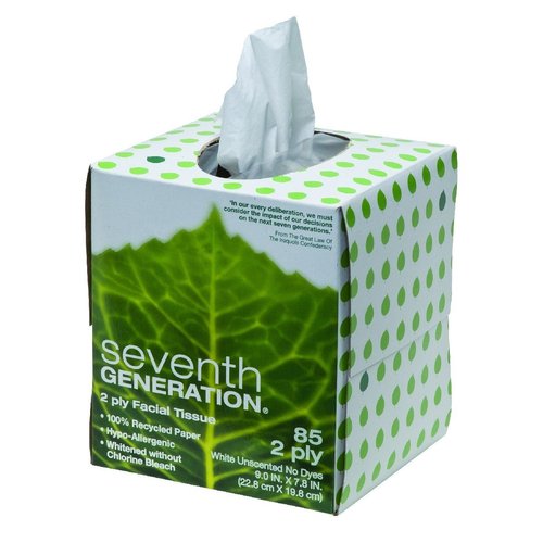 Seventh Generation Facial Tissues 2 Ply 85 Ct (Pack of 4)