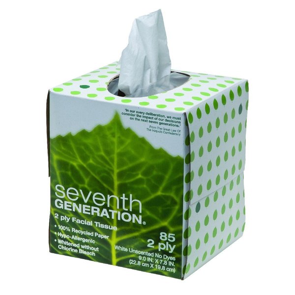 Seventh Generation Facial Tissues 2 Ply 85 Ct (Pack of 4)