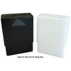 Crush-Proof Plastic 2 Piece Cigarette Case for King & 100s (3, Black)