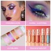 MIESCHER Metallic Liquid Chameleon Eyeshadow for Multi-Dimensional Eye Looks, Moisturizing Velvety Texture, Highly Pigmented, Long-lasting Holographic Glitter Multichrome Eyeshadows Makeup, 03