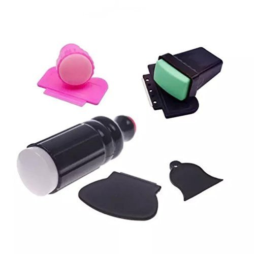 Goliton 3 Sets Nail Art Stamping Stamper + Scraper Set Nail Printing Template Tool