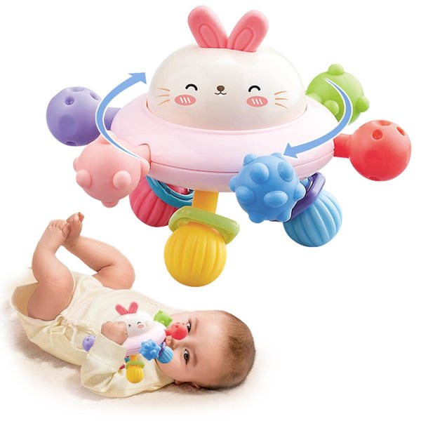 Syhtalotxikl Baby Montessori Sensory Toys for 0-6 6-12 Months, Food Grade Teething Toys for Babies 0 3 6 9 12 18 Months, Newborn Infant Learning Developmental Toys Gifts for 1 2 Year Old Boys Girls