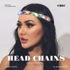 JEAIRTS Led Rhinestone Headband Crystal Headpieces Sparkly Forehead Head Chain Elastic Braided Hair Band Halloween Prom Hair Jewelry for Women and Girls (3-Colorful)