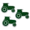 Novel Merk Farm Tractor Green Teacher Decorations Small Refrigerator Magnets Set Party Favors & Carnival Prizes Miniature Design (12 Pieces)