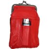 2pc Lot 100's RED Women Lady's Soft Leather Cigarette Case Pouch Fit 100mm Kings or Regular Pack