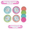 Jewelkeeper Tea Party Set for Girls - 15 Piece Tin Tea Set Includes Teapot, 4 Tea Cups, 4 Saucers, Plates, Tray, and Case - Llama Tea Party Set with Carrying Case - Ideal Kid Toys for Pretend Play