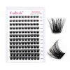 Lash Clusters DIY Eyelash Extensions 96 Clusters Lashes D Curl 0.07 Natural Individual Lash Extensions Mixed Tray False Eyelashes Soft & Strong Thin Band DIY at Home (F32-0.07D, 8-16mm)