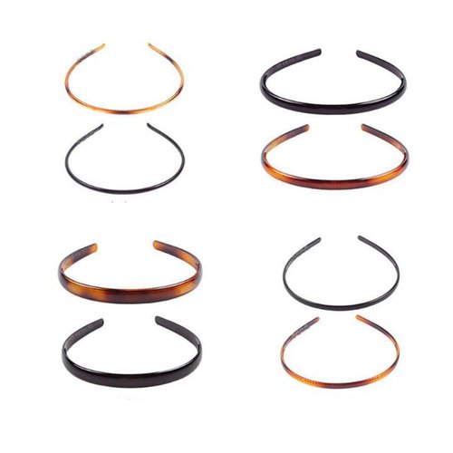 Suoirblss Plastic Tooth Hair Comb Headband Hard Headbands Ribbon Hairband Women Men Hair Accessory (style03)