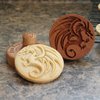 Fun Food Tools, Wood Cookie Stamp, 2.5 Inch (Dragon CS-009)