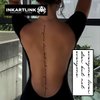INKARTLINK Semi Permanent Tattoos, Temporary Tattoos, Adult Art Designs, Party Favors, Waterproof, Realistic, No Adhesive, No Reflective, Lasts 1-2 Weeks (English Short Sentences 2)