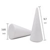Crafare 4 Pack Foam Cones Polystyrene Cone 3.85x9.7Inch for Christmas Tree Project Wedding Table Centerpiece Arts Crafts Supplies and Floral Arrangement