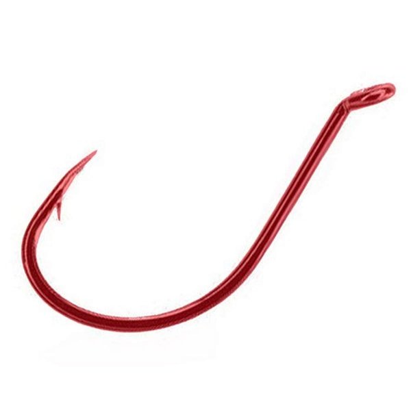 Mustad UltraPoint 92604R Octopus/Beak Fishing Hook (Pack of 25), Red, Size 1/0