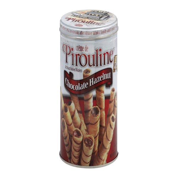 De Beukelaer Coporation 05051 Chocolate Hazelnut Pirouline Rolled Wafers, 14Oz