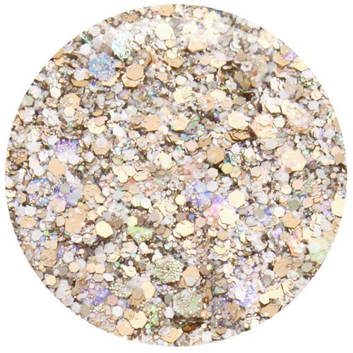 GLITTIES - Vanilla Bean - Holographic & Matte Chunky Mixed Glitter ✶ COSMETIC GRADE ✶ Festival Body Glitter, Makeup, Face, Hair, Lips, Nails - (10 Gram)