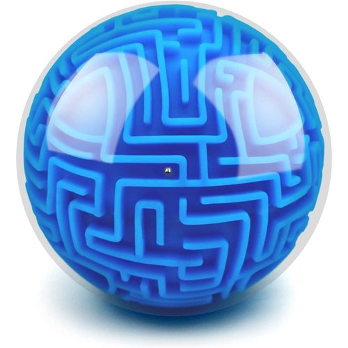 2 Pack Puzzle Ball 3D Maze Puzzle Brain Teasers Games Puzzle Toy Gravity Memory Cube Ball Puzzle Educational Toys Gifts for Students Teens Adults,Orange and Blue