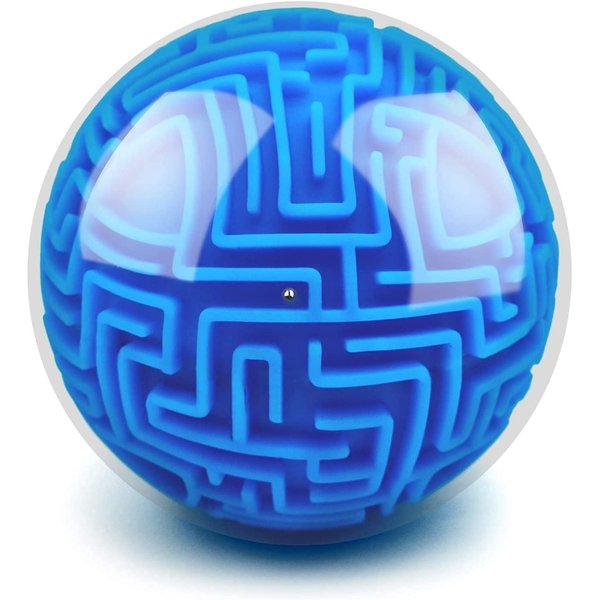 2 Pack Puzzle Ball 3D Maze Puzzle Brain Teasers Games Puzzle Toy Gravity Memory Cube Ball Puzzle Educational Toys Gifts for Students Teens Adults,Orange and Blue
