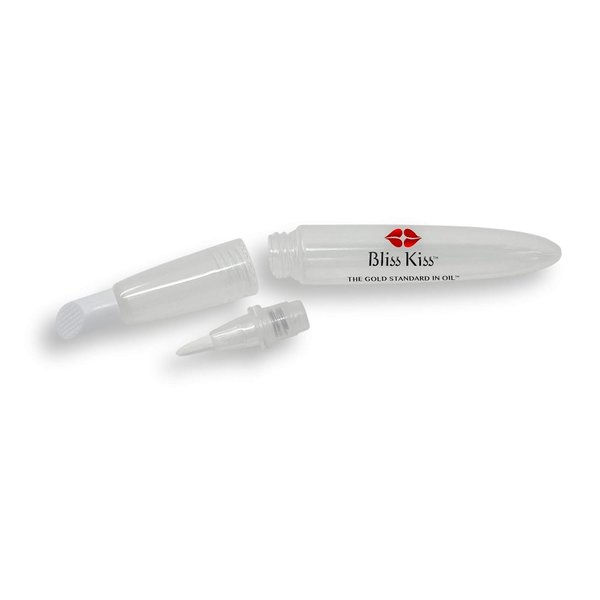 Bliss Kiss Refillable Cuticle Oil Pen for Nails - Empty 8 ml Squeeze Nail Oil Pen with brush applicator from 1-Pack
