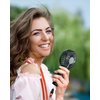 AaoLin Handheld Fan [6-15H Working Time] Foldable Hand Held Fan USB Rechargeable, 4 Speeds Portable Personal Mini Fan, Battery Operated Desk Fan for Stylish Girl Women Travel/Commute/Makeup/Office