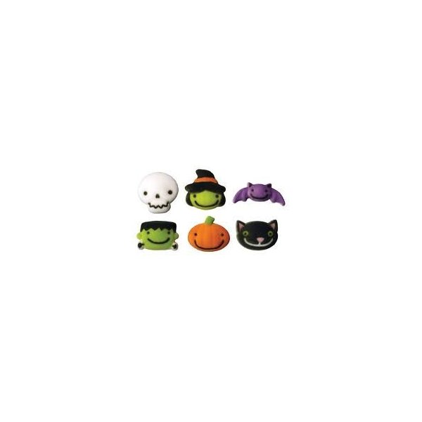 Halloween Frightful Friends Sugar Decorations Cookie Cupcake Cake 12 Count
